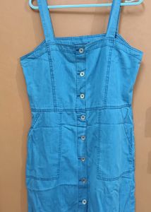 Sleeveless Denim Dress/ Frock