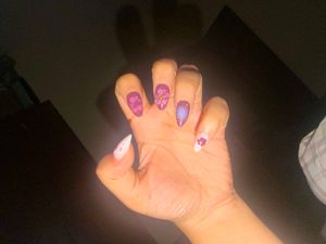 Floral Press-On Nails