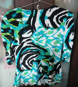 Vibrant Print Blouse - L Size