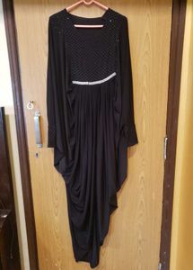 New Mermaid shape Elegant Black Abaya Dress
