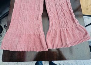 Cozy Knit Bell Bottom Pants