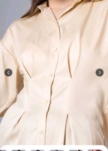 H&amp;M Pleated Shirt