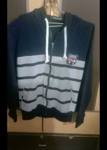 Men's Striped Zip-Up Hoodie
