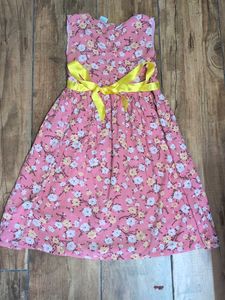 Girls Floral Print Dress