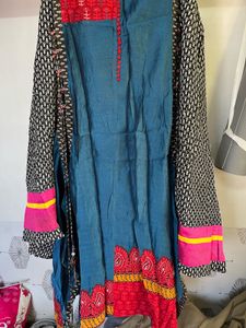 Unique Patchwork Sleeveless Kurta