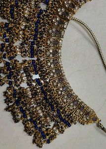 Statement Necklace - Blue &amp; Gold