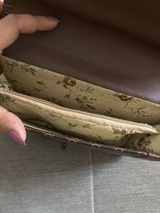 Stylish Brown Monogram Crossbody Bag