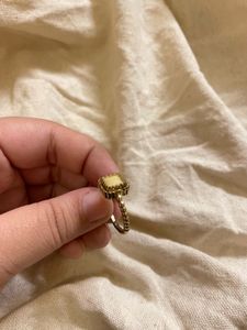 Vintage Square Gemstone Ring