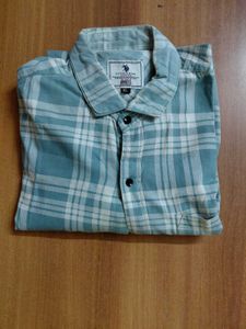 Teal Plaid Long Sleeve Shirt