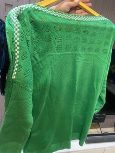 Green Knitted Pullover