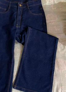 wide Dark Denim Jeans