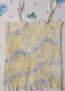 New Tube Top Yellow Crop