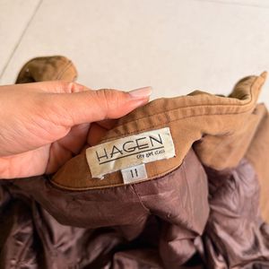 Brown Embroidered Jacket