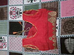 Red &amp; Yellow Embroidered Lehenga Choli Set