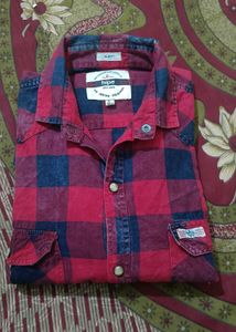 Branded check shirt