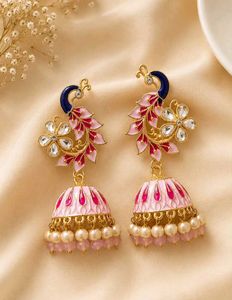 Beautiful Peacock Jhumka Earrings
