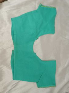 Elegant Teal Saree with blouse