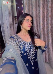 Elegant Blue Embroidered Kurta Set