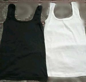 pack of 2 (camisole)Tank Tops (Black &amp; White)
