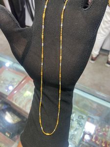 Silver gold chain (18 Inch)