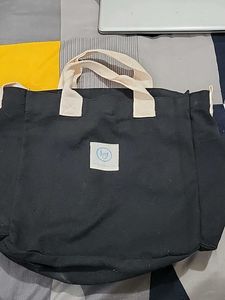 Black Canvas Tote Bag