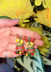 Butterfly Jhumka Earrings