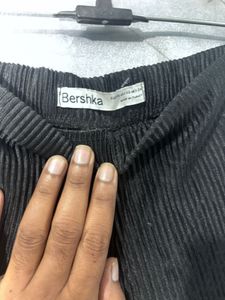Barshika Black Pleated Wide Leg Pants