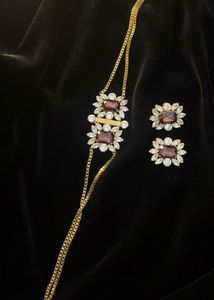 Elegant Purple Stone Jewelry Set