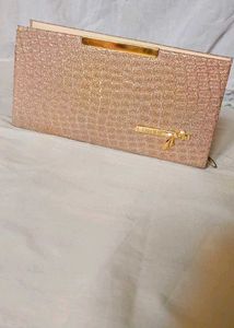 Sparkling Rose Gold Clutch