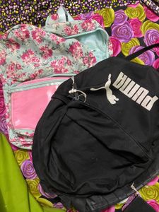 Puma Backpack & Floral Mini Backpac