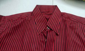 Red &amp; Black Striped Men's Shirt