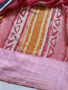 Vibrant Pink Embroidered Saree