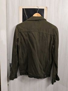 Men's Olive Green Denim Jacket