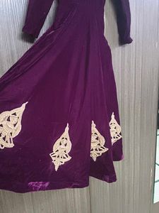 Elegant Velvet Girls' Dress