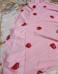 🍓Pink Strawberry Print Nightgown🍓