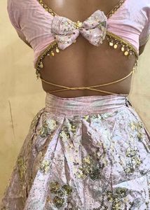 ✨ Premium Pink Sequin Lehenga Set | Party Wear | G