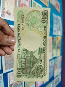 Indonesia 500 Rupiah Note Orangutan Issue, Rare 💶