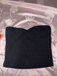 Ribbed Strapless Tube Top