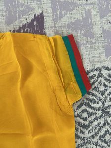 Yellow Kurta with Bicycle Print