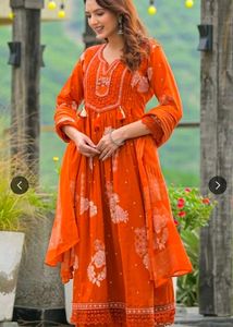 Beautiful Orange Kurta Set