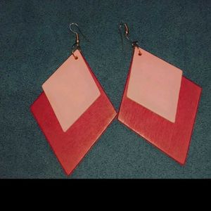Women's Movable Wooden Earing
