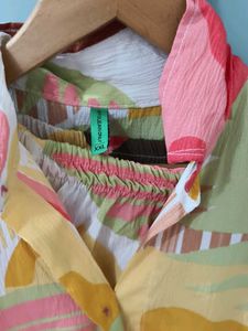 Colorful Abstract Print Matching Set