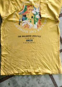 Yellow Graphic Print T-Shirt