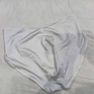 🪔 White Lace Trim Briefs