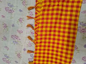 Vibrant Checked &amp; Royal Blue Sarees