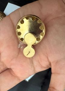 gold oversized studs