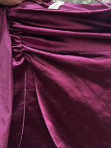 Magenta Wrap Mini Skirt