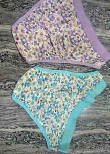 cute printed panties set of 2