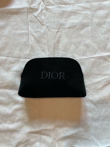 Dior Black Velvet Pouch