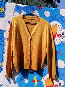 Mustard Cardigan Sweater